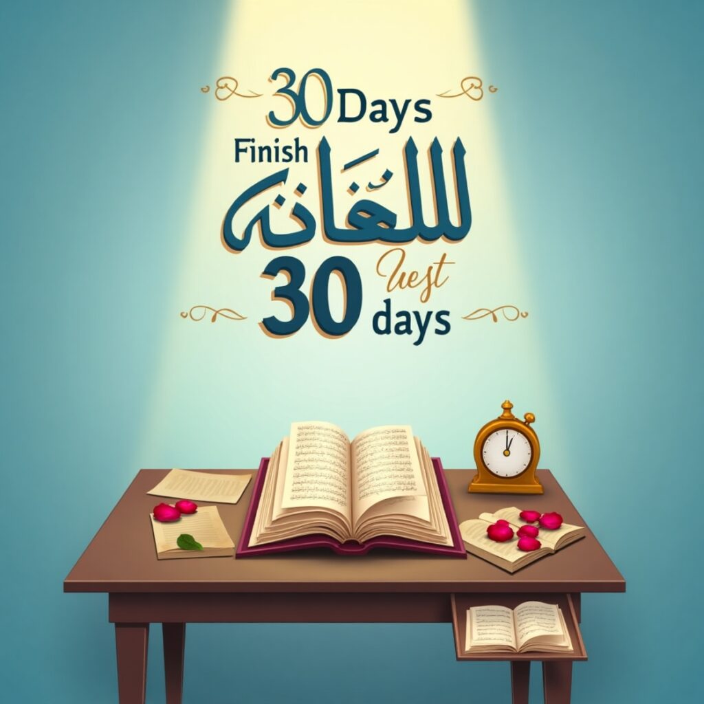 30 Days, One Goal How to Finish Quran in 30 days
